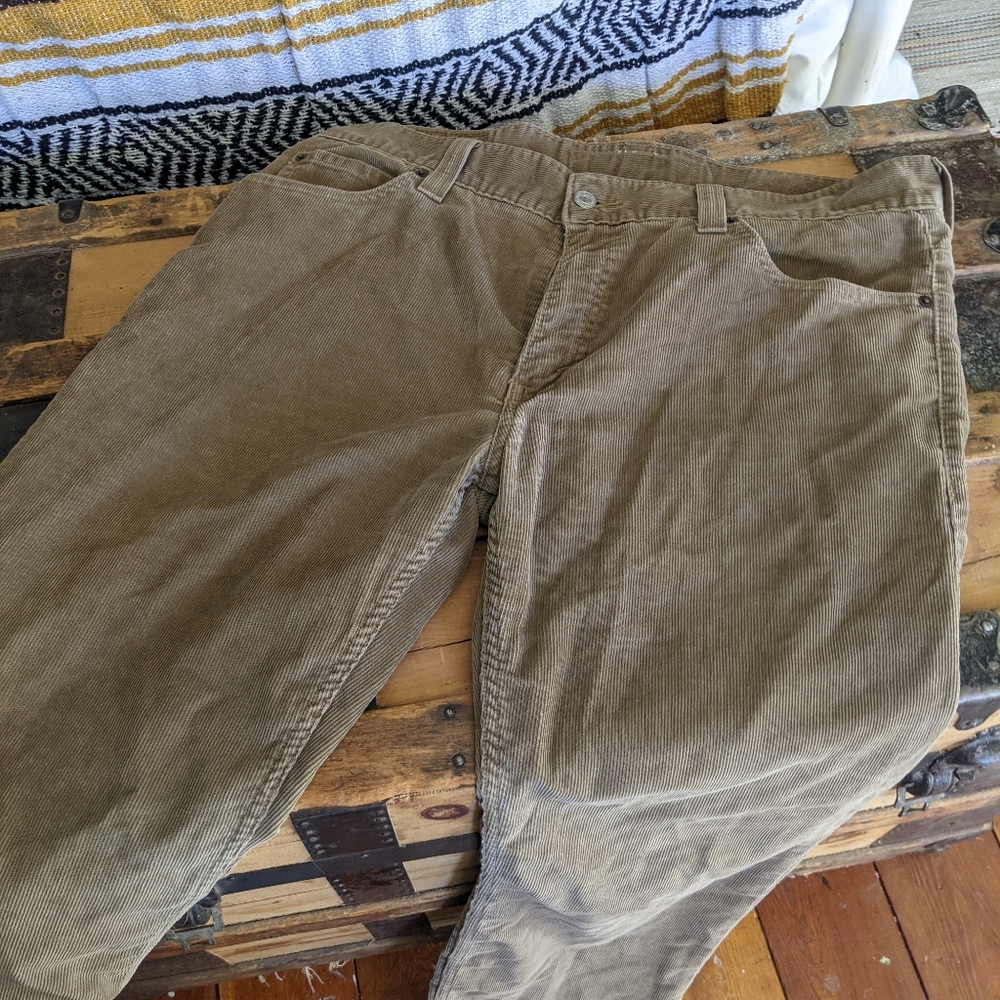 Levi Strauss Tan Chords, low and loose